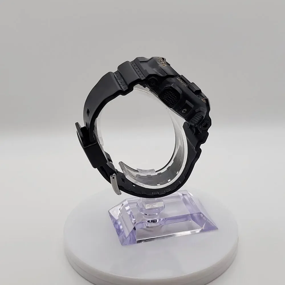 Casio Baby-G BA-120SP Black Gold Scratch Pattern Ana-Digi Watch 5457